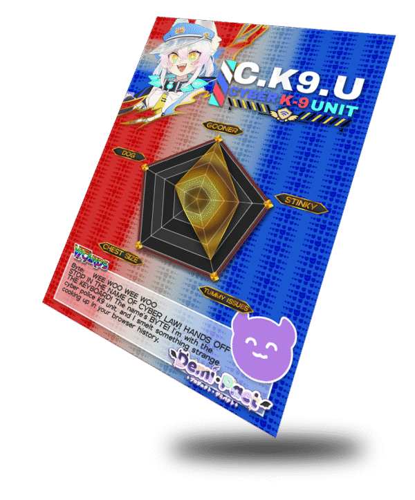 Byte The Puppy Cop, Demipact Trading Card - Image 3