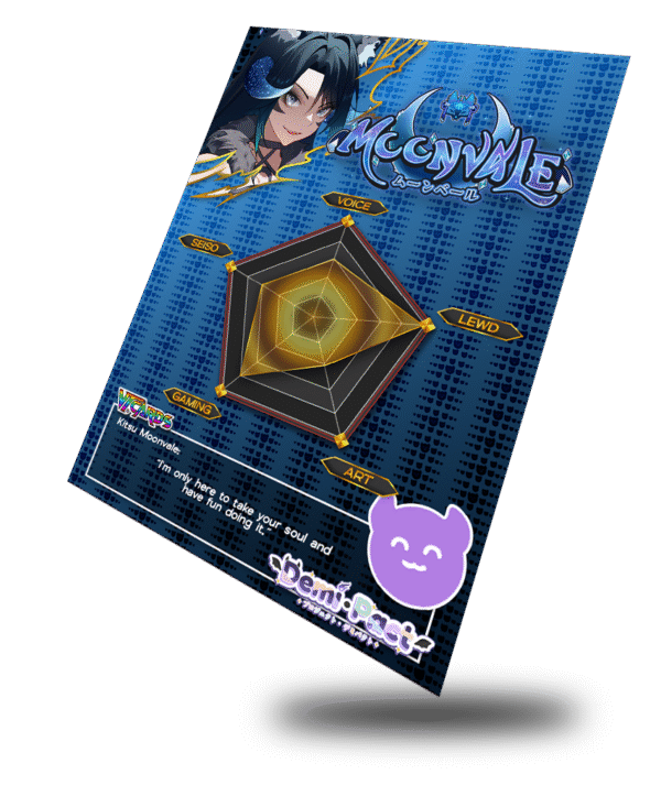 Kitsu Moonvale The Demon of Fate, Demipact Trading Card - Image 3
