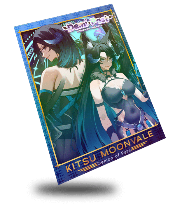 Kitsu Moonvale The Demon of Fate, Demipact Trading Card - Image 2