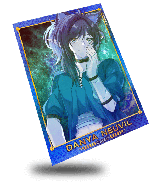 Danya Neuvil the Cat Elf, Trading Card - Image 2