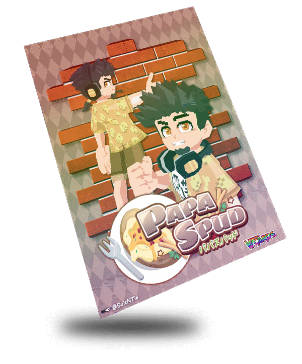 PapaSpud, Low Poly Vtuber Trading Card - Image 2