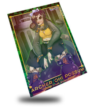 Archer Oh! Possum Trash Queen, Vtuber Trading Card