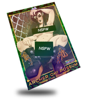 Archer Oh! Possum Nude Trash Queen, Vtuber Trading Card