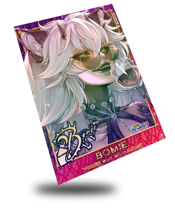 Bomie The Witch Wolf, Vtuber Trading Card - Image 2