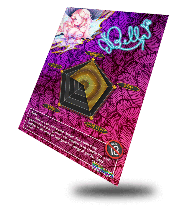 Eight Bit Bella Fairy Bimbo, Vtuber Trading Card - Image 3