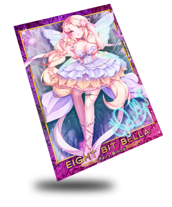 Eight Bit Bella Fairy Bimbo, Vtuber Trading Card - Image 2