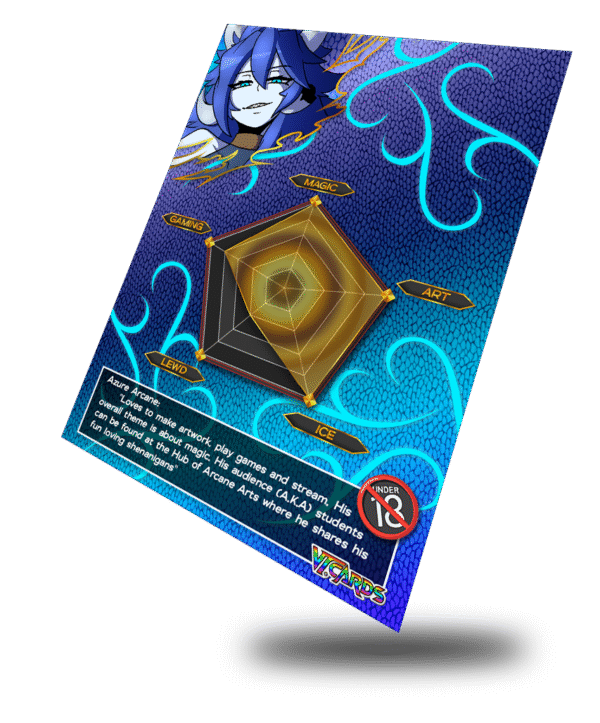 Azure Arcane, Divine Dragon Trading Card - Image 3