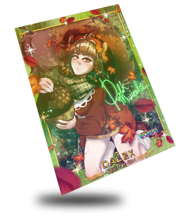 Dalek Squirrel Girl, Vtuber Trading Card - Image 2