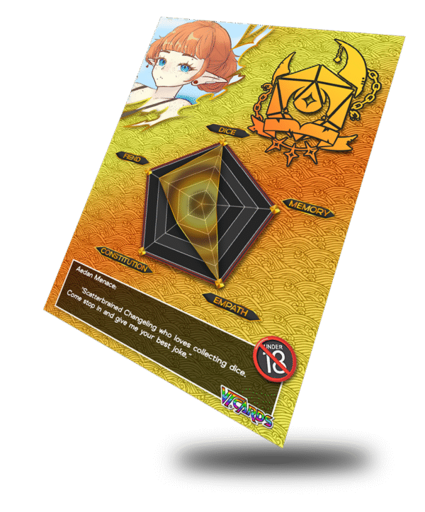 Aedan Menace Changeling, Vtuber Trading Card - Image 3