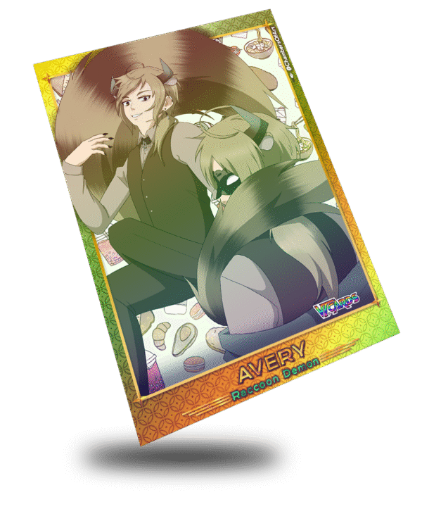 Avery Raccoon Demon, Vtuber Card - Image 2