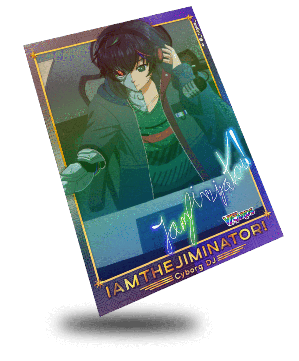 IamtheJiminator Dj Cyborg, Vtuber Trading Card - Image 2