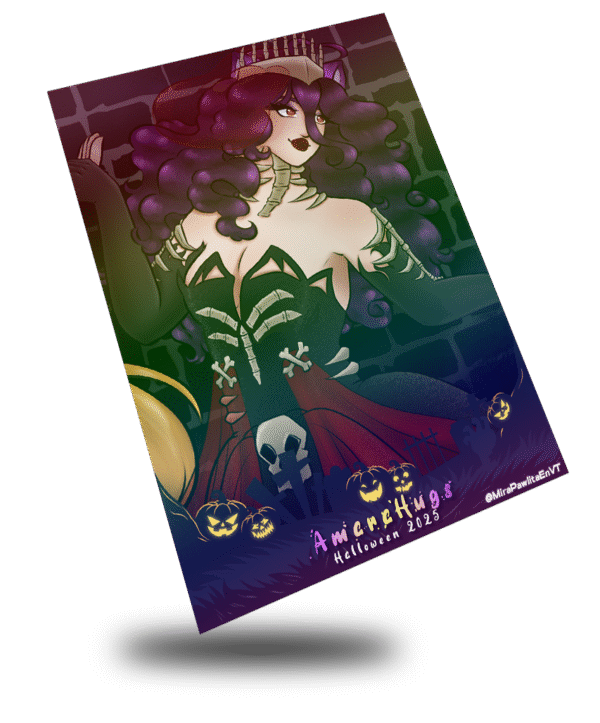 Halloween 2025 AmaraHugs, Skeleton Queen Combined Art Card - Image 2