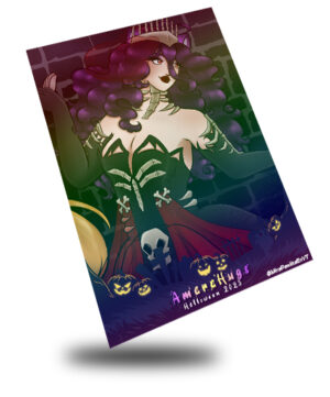 Halloween 2025 AmaraHugs, Skeleton Queen Combined Art Card