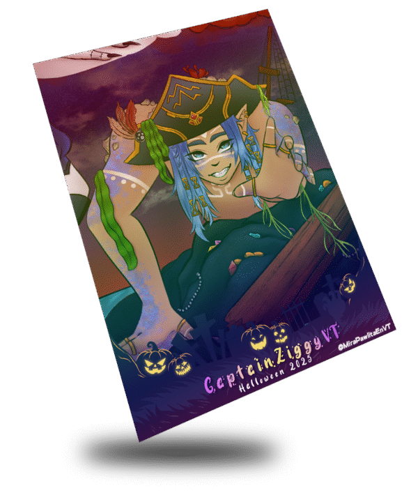 Halloween 2025 CaptainZiggyVT, Swamp Monster Combined Art Card - Image 2