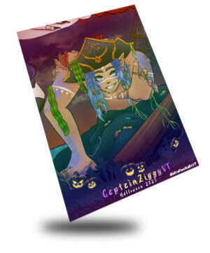 Halloween 2025 CaptainZiggyVT, Swamp Monster Combined Art Card