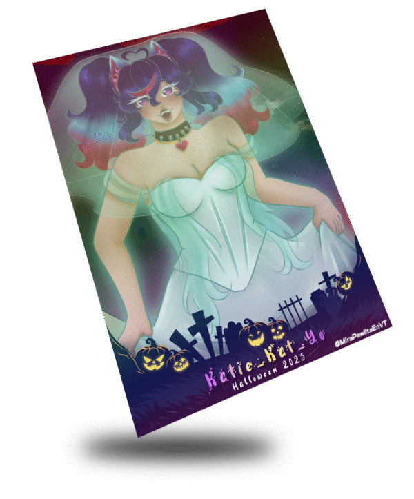 Halloween 2025 Katie_Kat_Yo, Ghost Bride Combined Art Card - Image 2