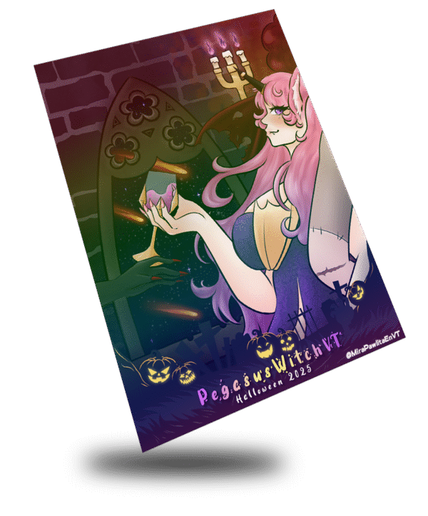 Halloween 2025 PegasusWitchVT, Vampire Combined Art Card - Image 2