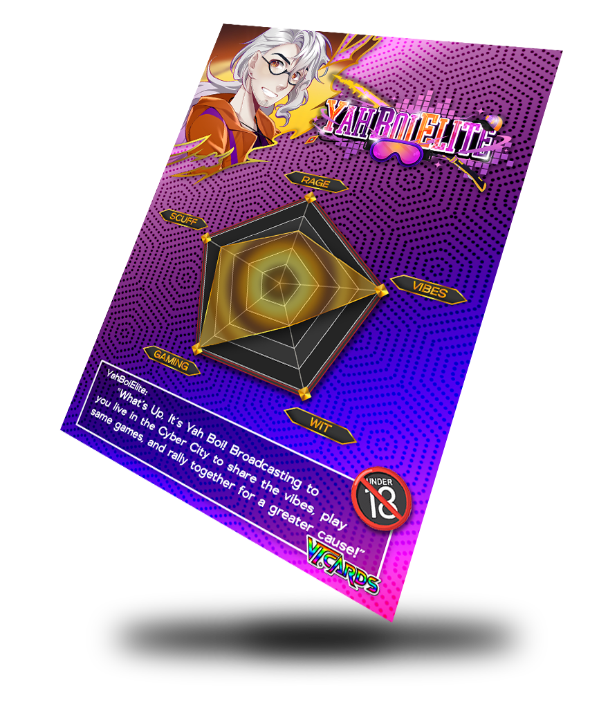 YahBoiElite Revolutionary, Vtuber Trading Card - Image 3