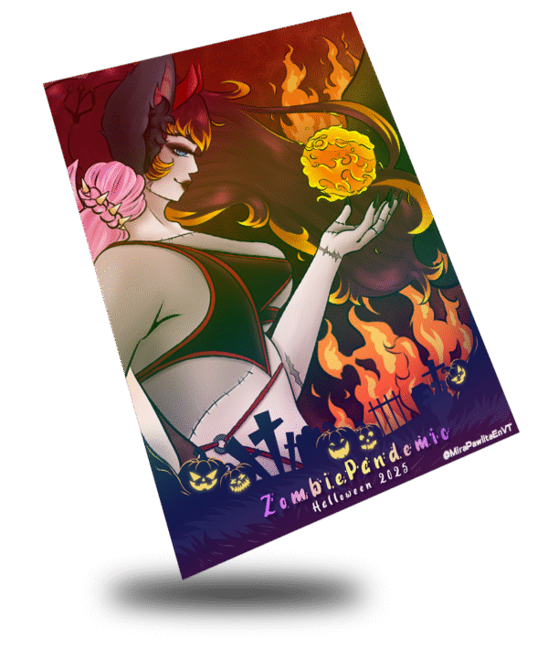 Halloween 2025 ZombiePandemic, Devil Combined Art Card - Image 2