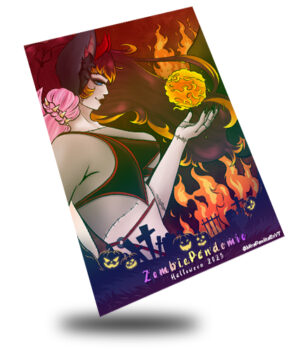 Halloween 2025 ZombiePandemic, Devil Combined Art Card