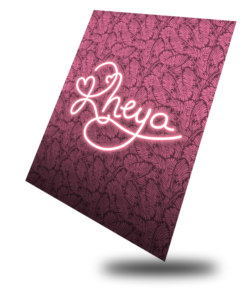 Rheya Heart Regal Pink, Vtuber Trading Card - Image 3