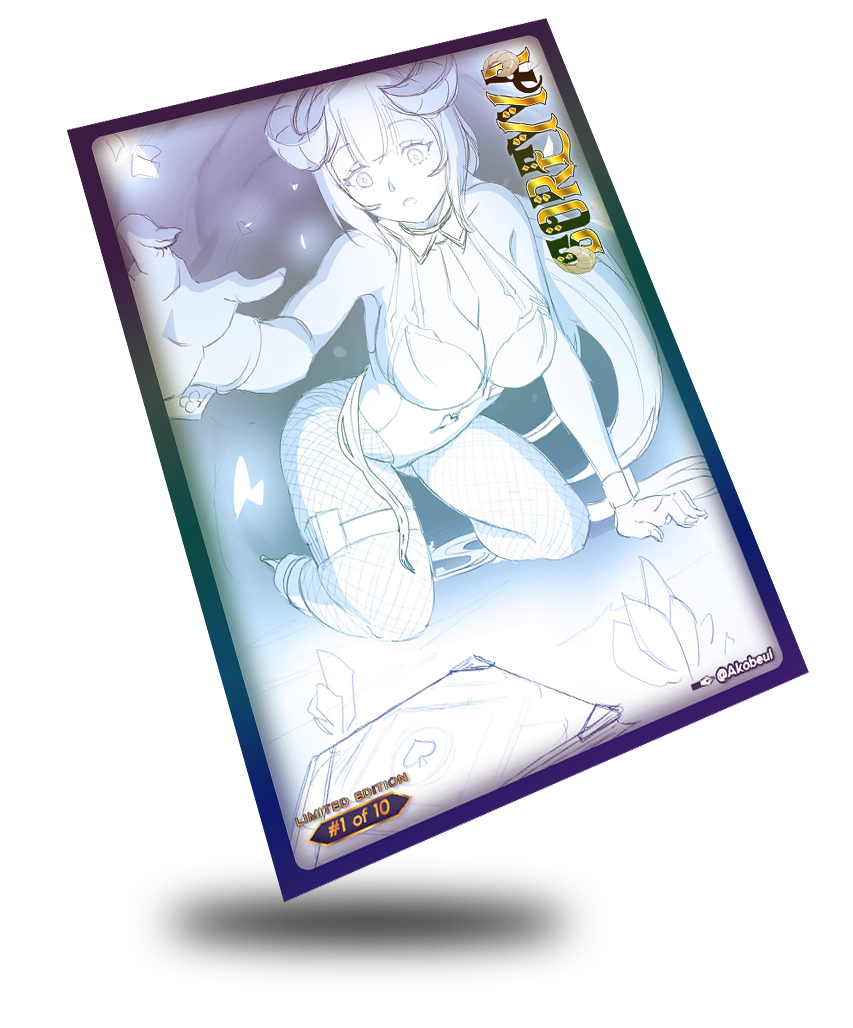 Soreyya Gold Hoarder Limited Edition, Serialized Vtuber Trading Card - Image 2