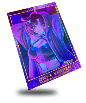 Oynx Vesper Stat Style, Vtuber Trading Card