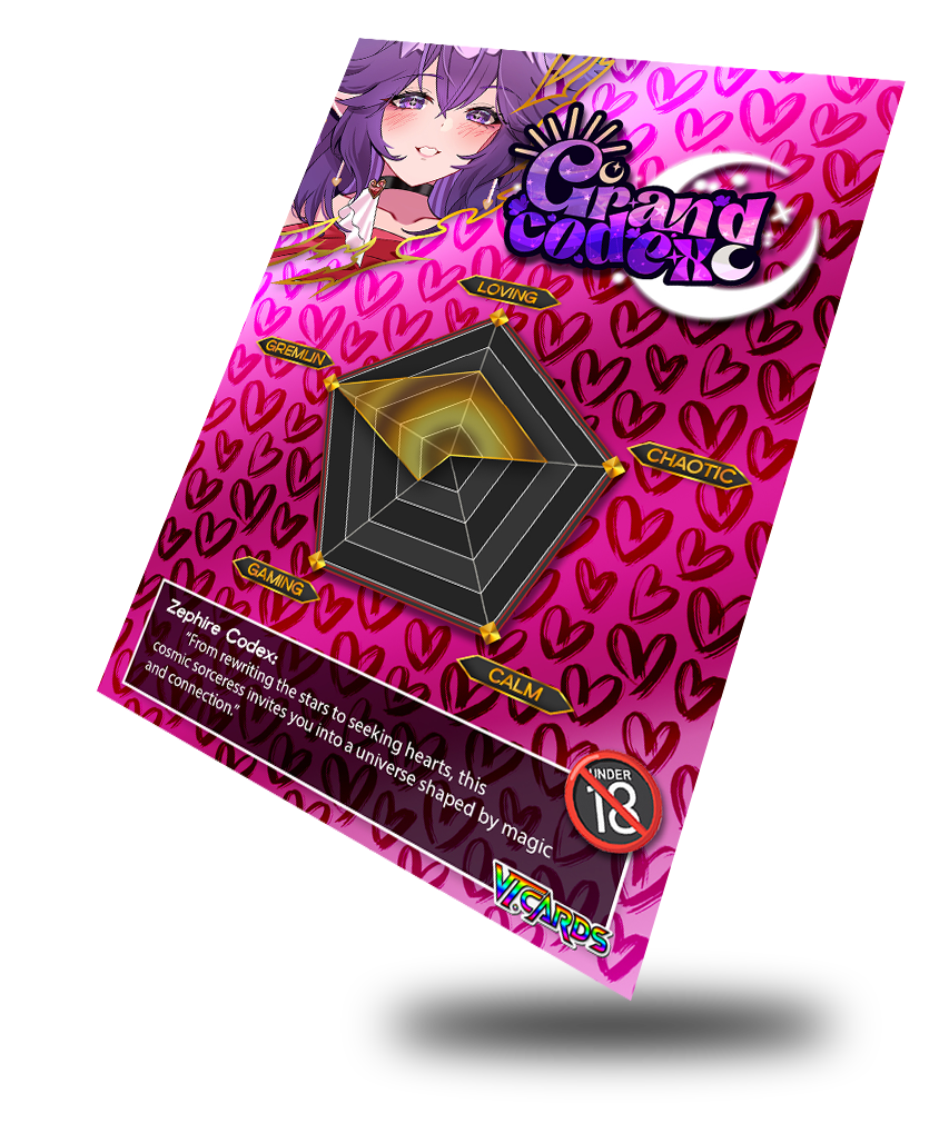 Zephire Codex Valentines 2026, Vtuber Trading Card - Image 2