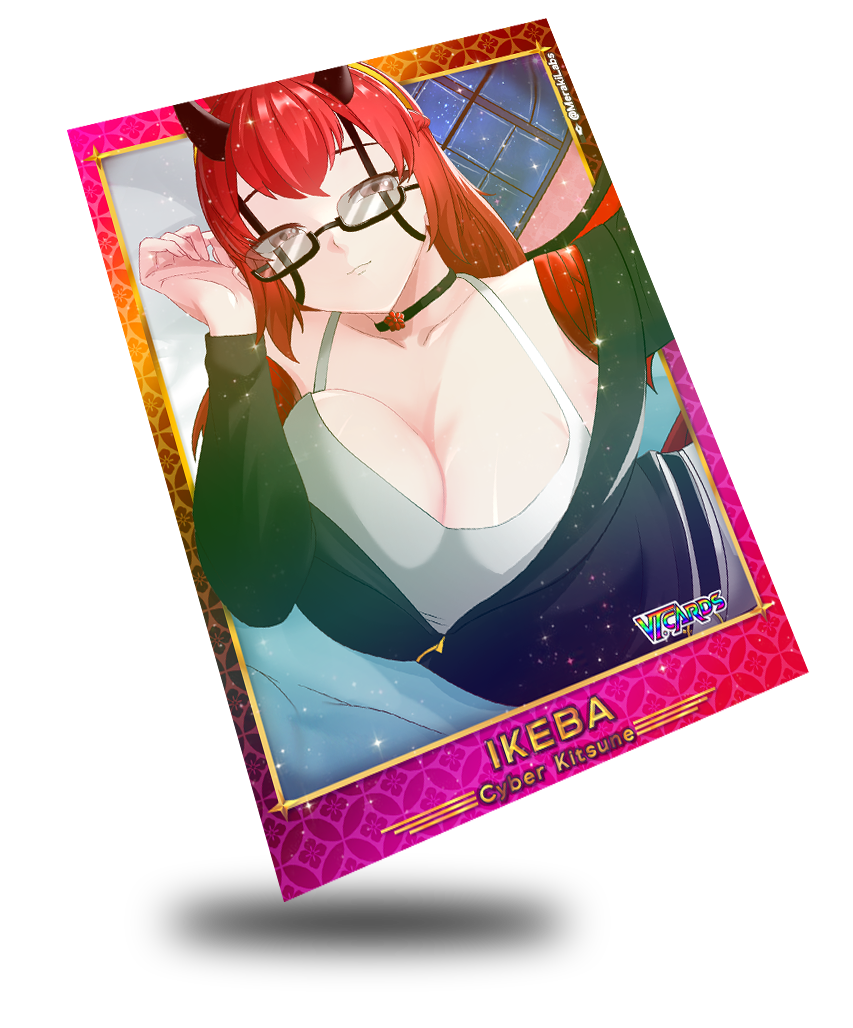 Ikeba VT Cyber Kitsune, Vtuber Trading Card