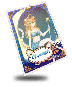 Skyweaver Tiger Goddess Regal, Vtuber Trading Card