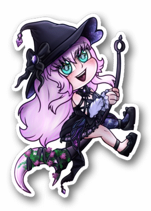 Lili Morgiane Chibi Style, Vtuber Sticker