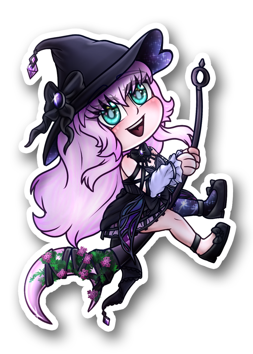 Lili Morgiane Chibi Style, Vtuber Sticker