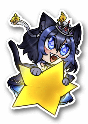 Royal Catto Chibi Style, Vtuber Sticker