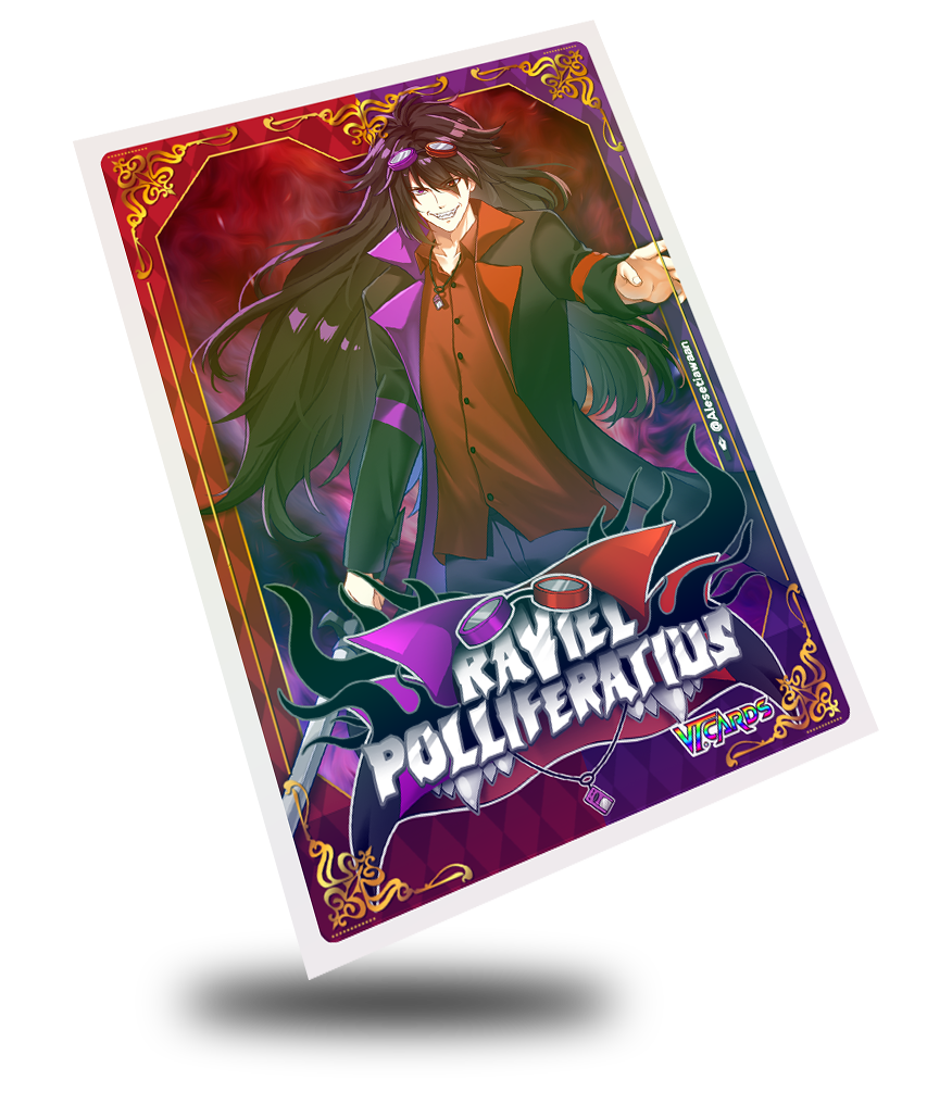 Raviel Pollferatius Regal, Vtuber Trading Card