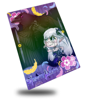 Snooty Death Chibi Style, Vtuber Trading Card