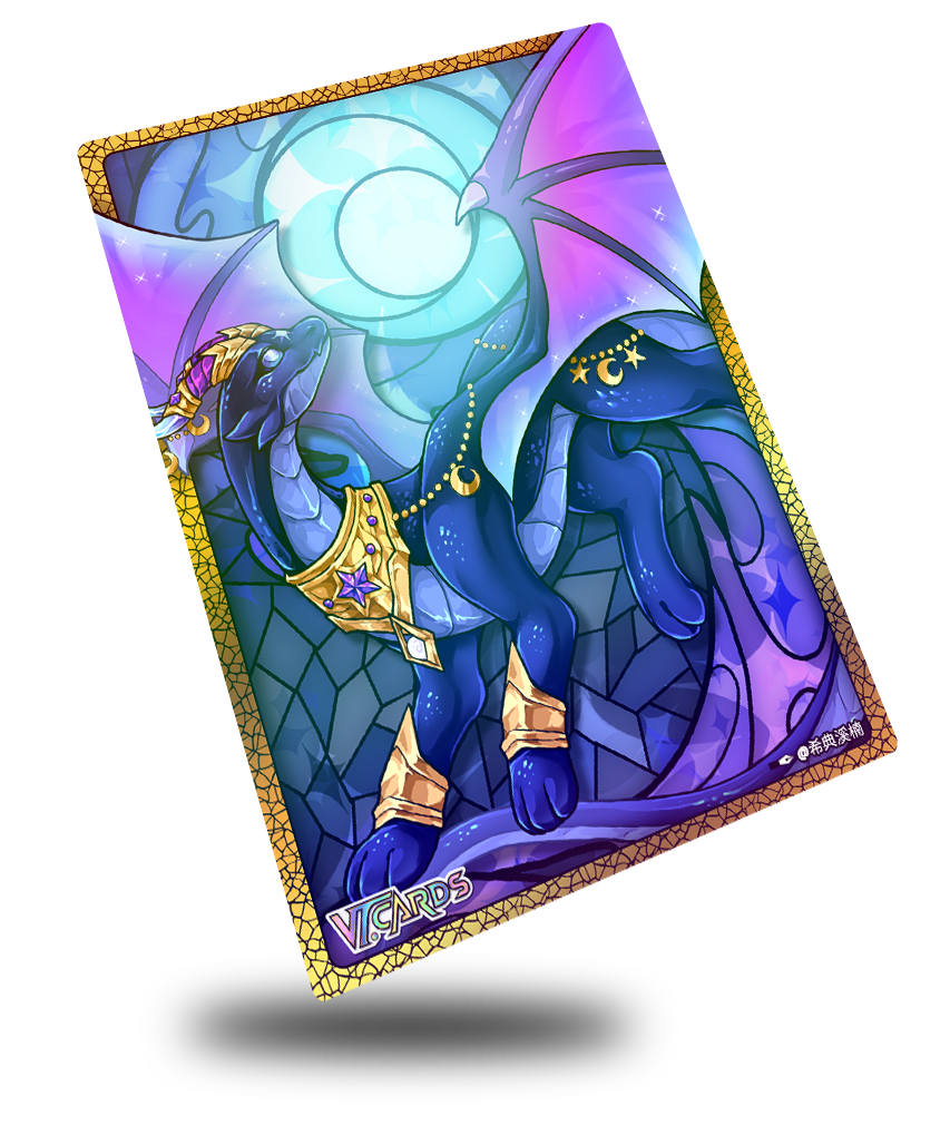 Astrea Borealus (Grand Codex Mascot) Art Showcase, Vtuber Trading Card