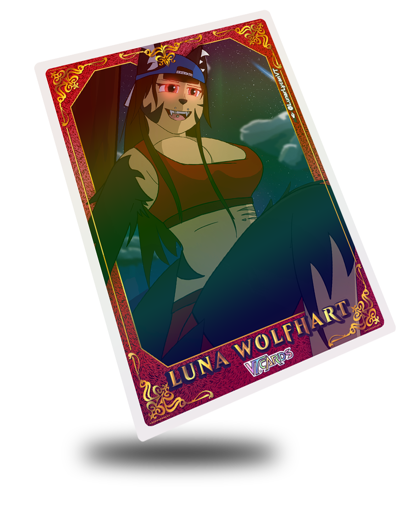 Luna Wolfhart Regal, Vtuber Trading Card