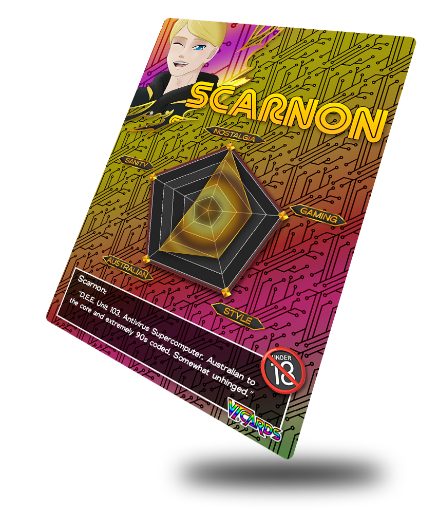 Scarnon Cyberspace Colelctive, Vtuber Trading Card - Image 2