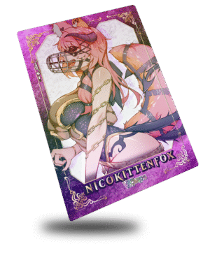 NicoKittenFox Stripped Down Regal, Vtuber Trading Card