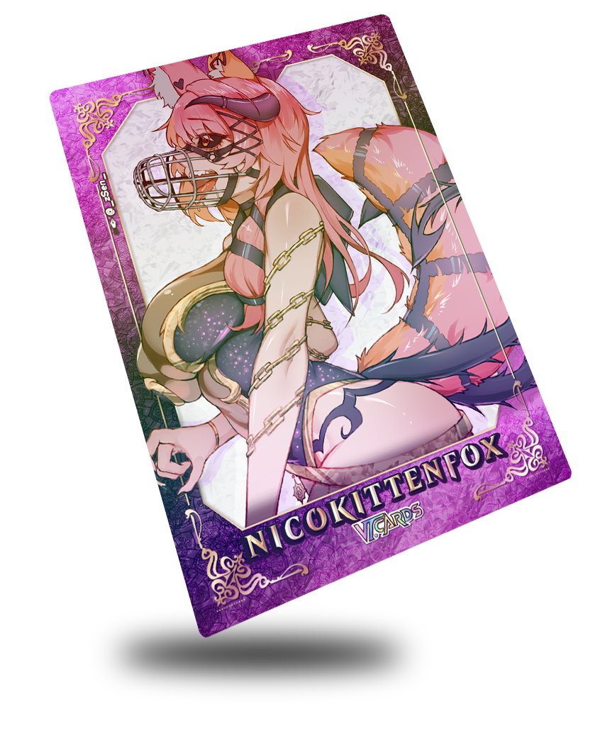 NicoKittenFox Stripped Down Regal, Vtuber Trading Card