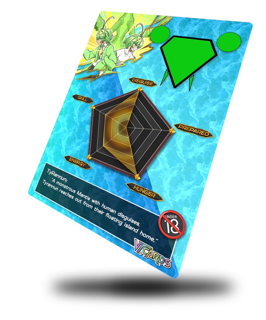 TyRannun Stat Style, Vtuber Trading Card - Image 2